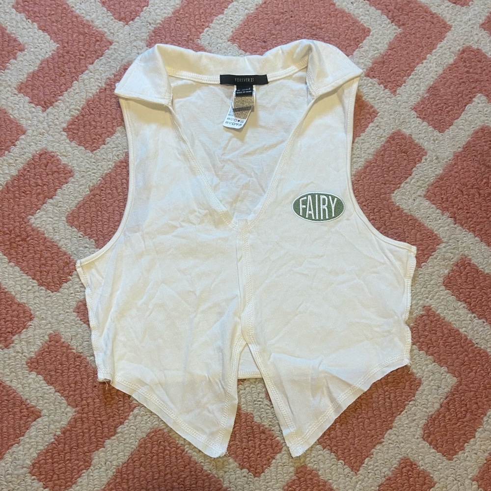 White Fairy Tank Top